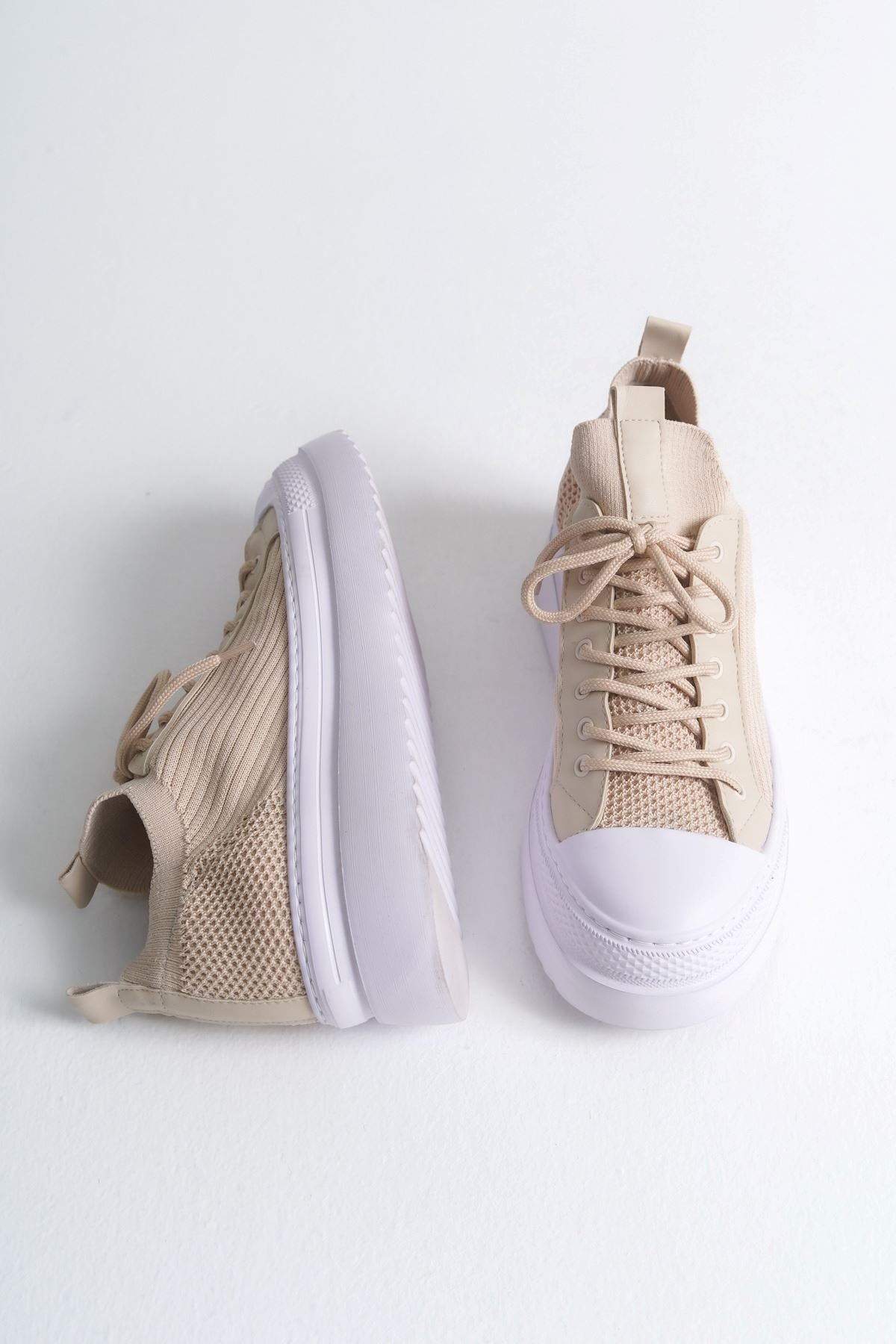ZRC2601 Triko Premium Comfort Erkek Ayakkabı Bej