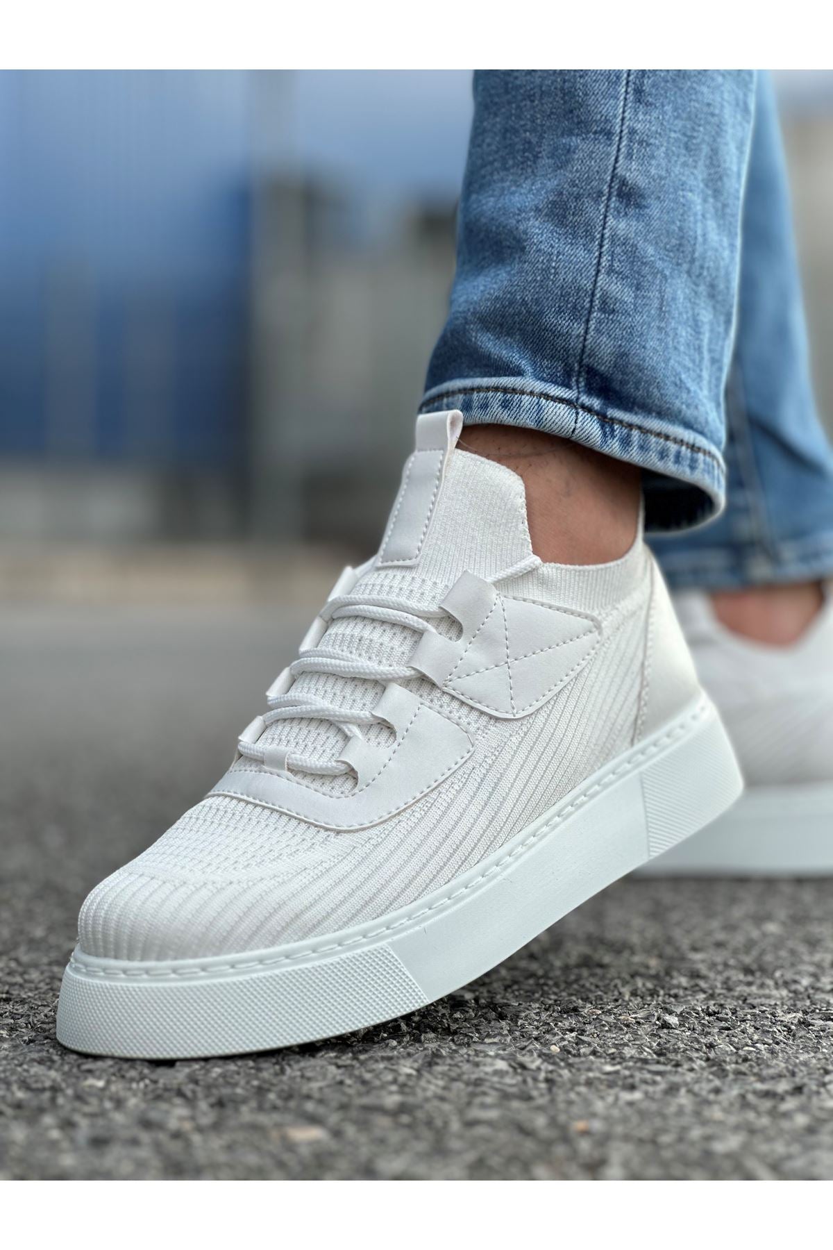 Triko Premium Günlük Ultra Rahat Erkek Ayakkabı Beyaz