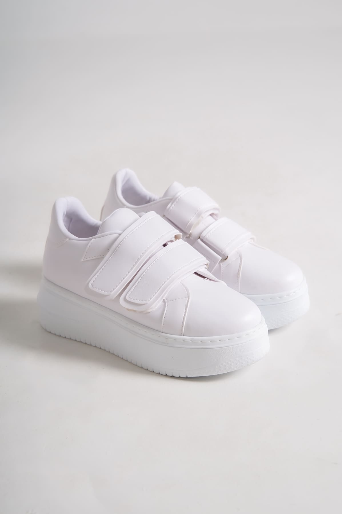 VALENCIA Velcro Orthopedic Sole Women's Sneakers - White