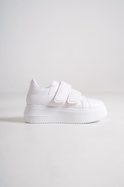 VALENCIA Velcro Orthopedic Sole Women's Sneakers - White