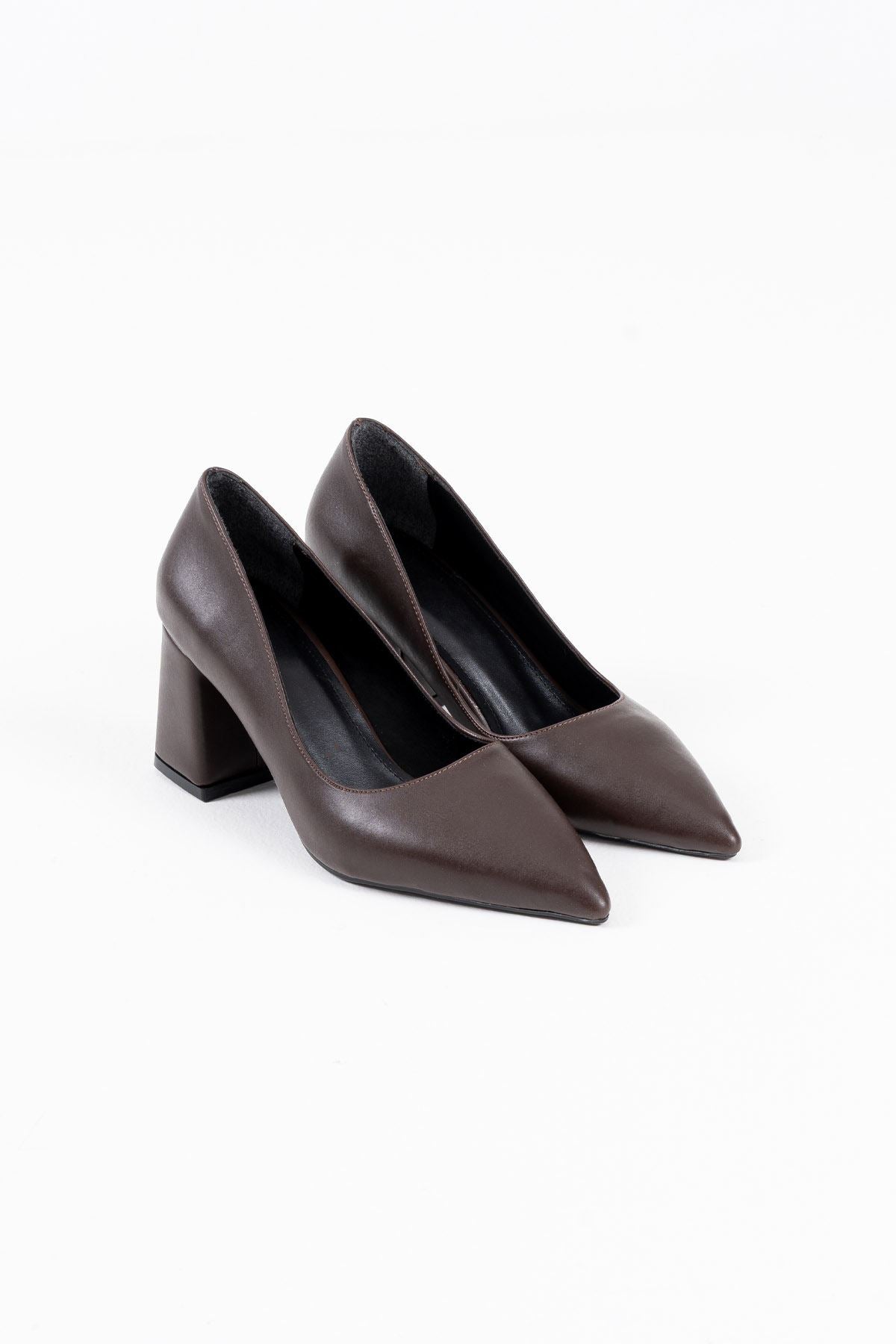 Valeria Premium Bitter Brown Women's High Heels 