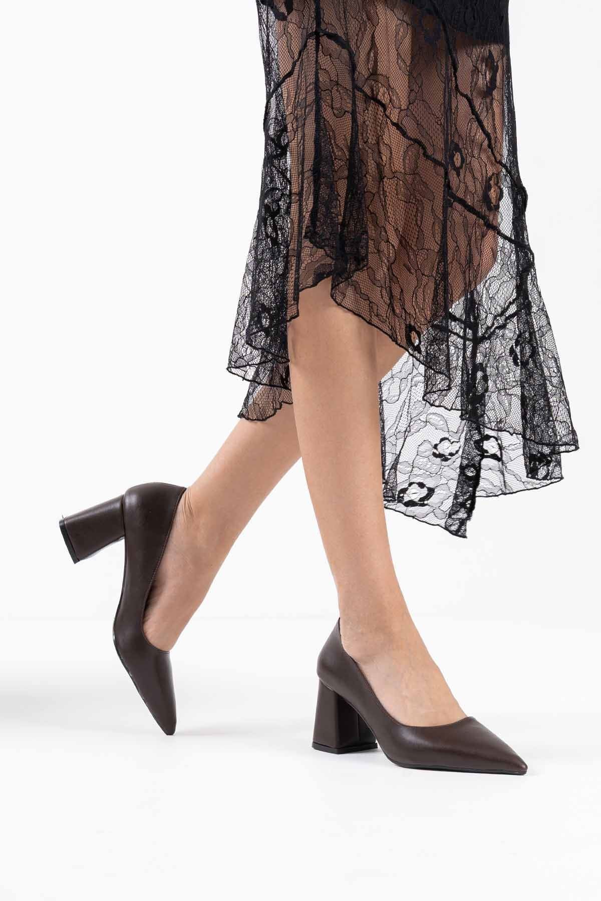 Valeria Premium Bitter Brown Women's High Heels 