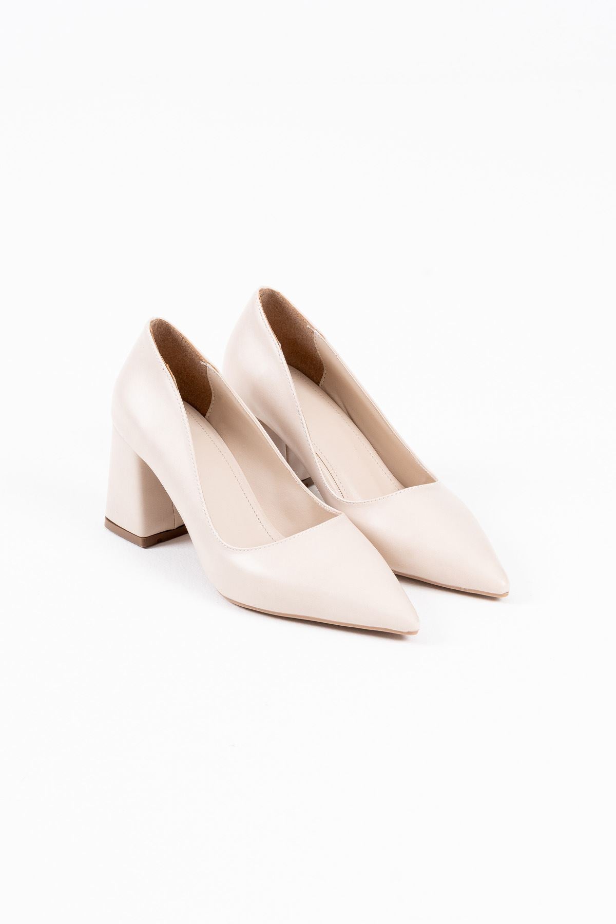 Valeria Premium Beige Women's High Heels 