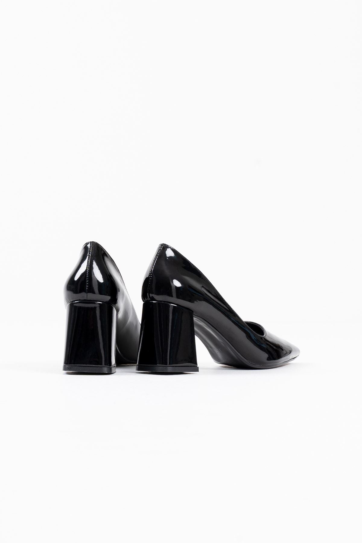 Valeria Premium Black Patent Leather Women's High Heel Shoes 