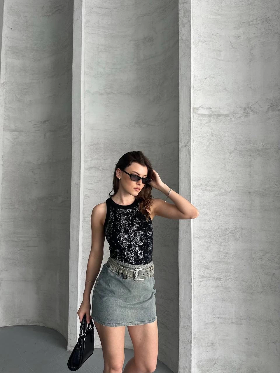 Gilded Blouse Black