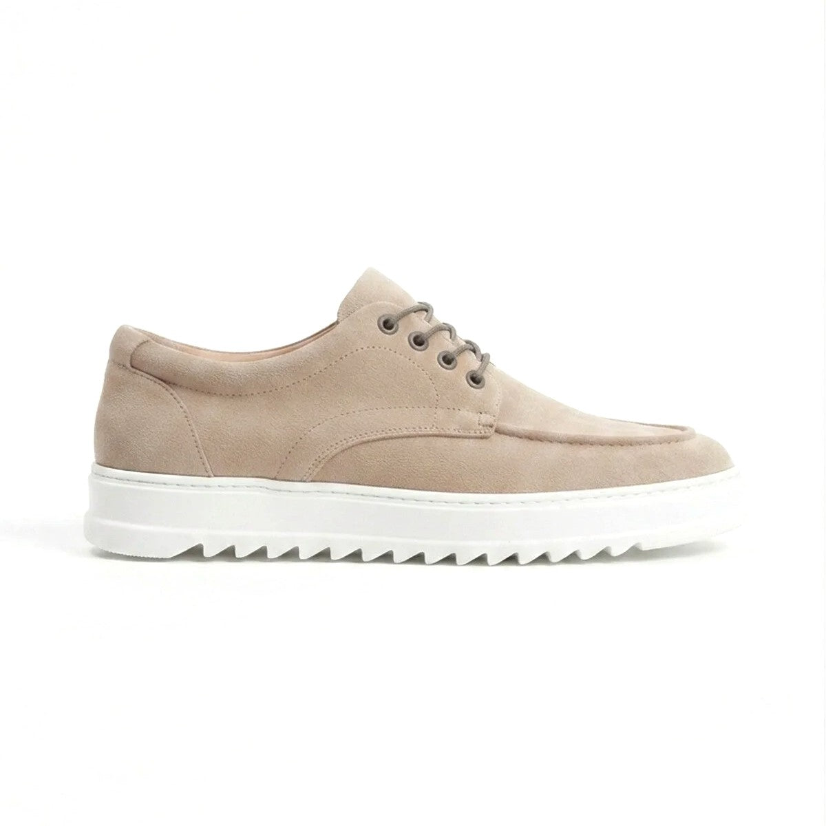 Velaro Premium Men's Lace-up Suede Casual Sporty Classic Shoes - Cream