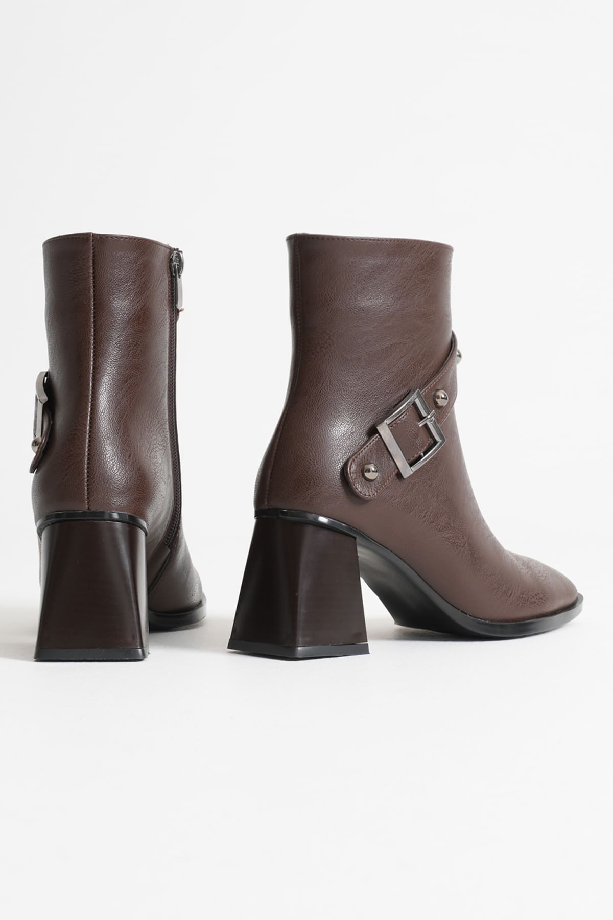 Limanu Premium Women's Dark Brown Heeled Boots