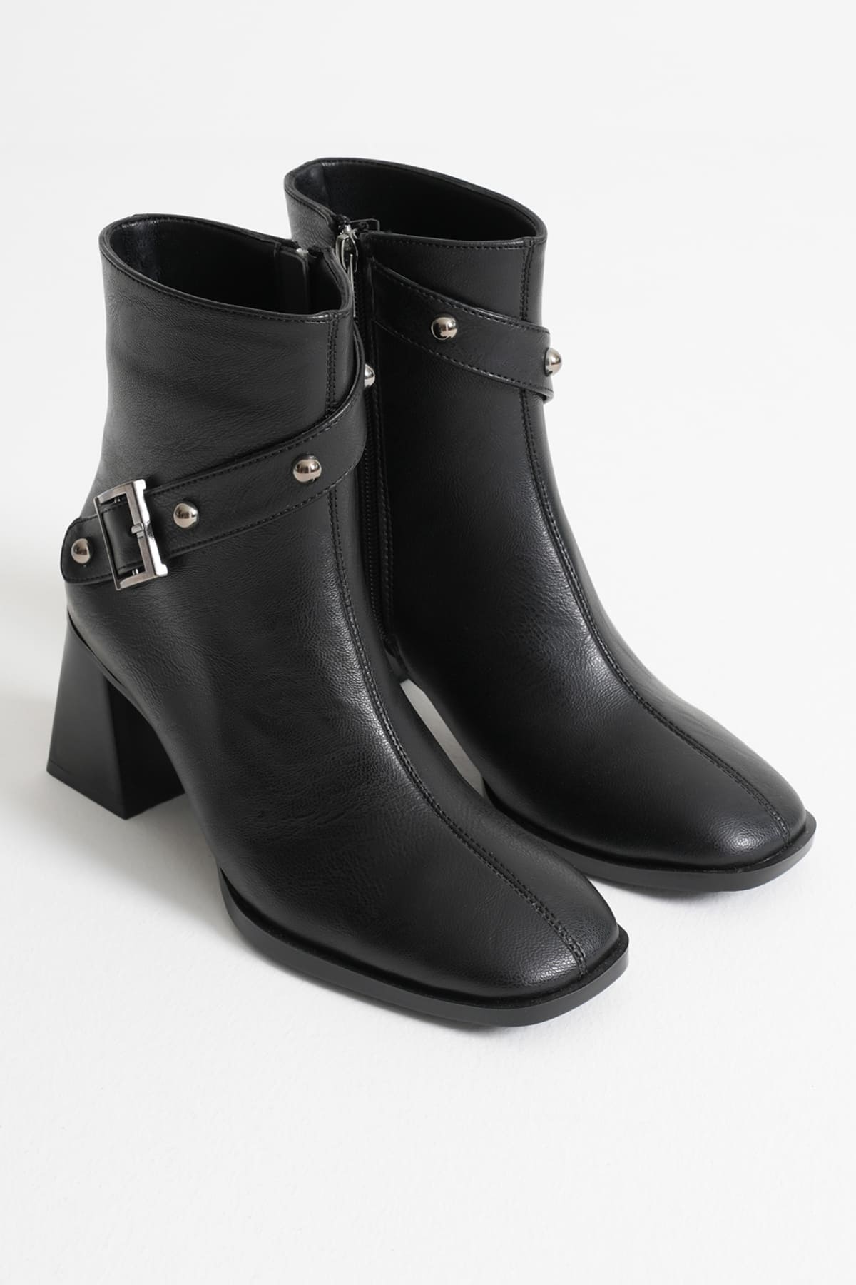 Limanu Premium Women's Black Heeled Boots