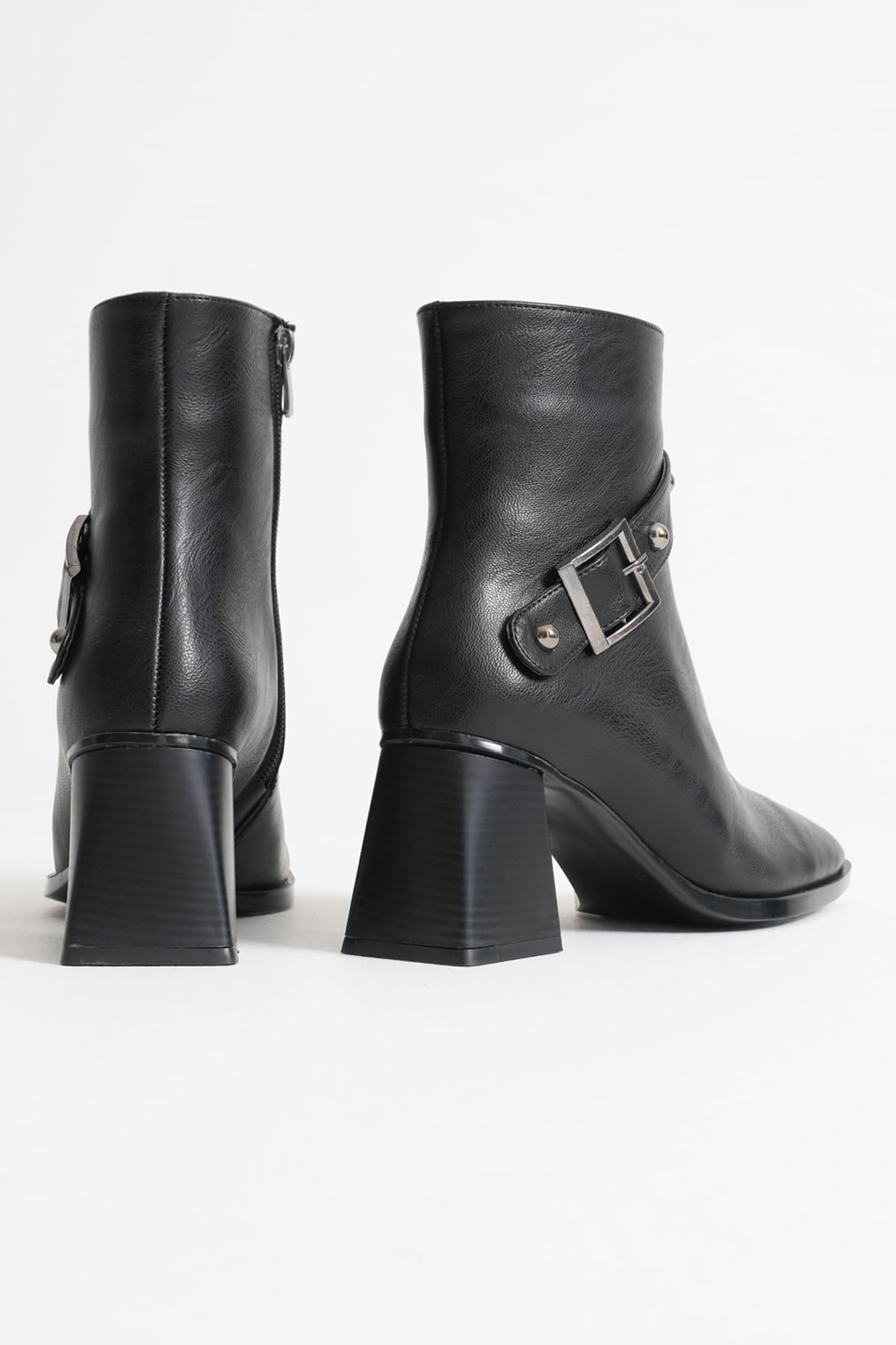 Limanu Premium Women's Black Heeled Boots