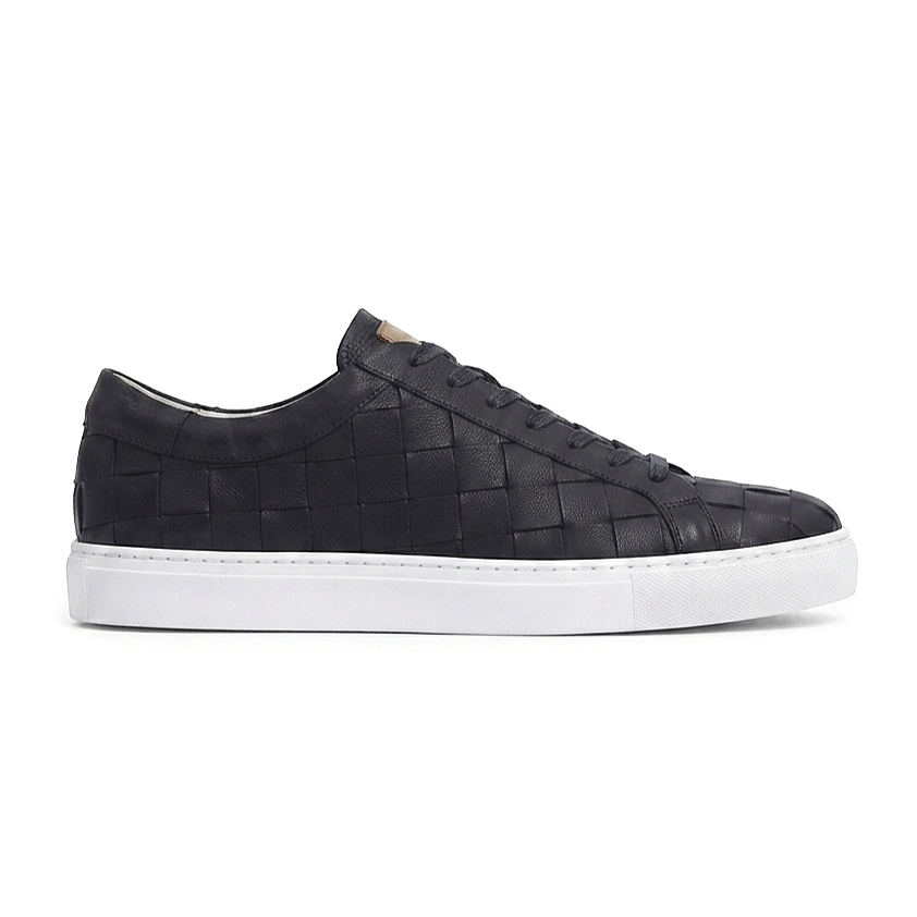Vimini Yüksek Kalite Bağcıklı Kalın Taban Günlük Erkek Sneaker Siyah