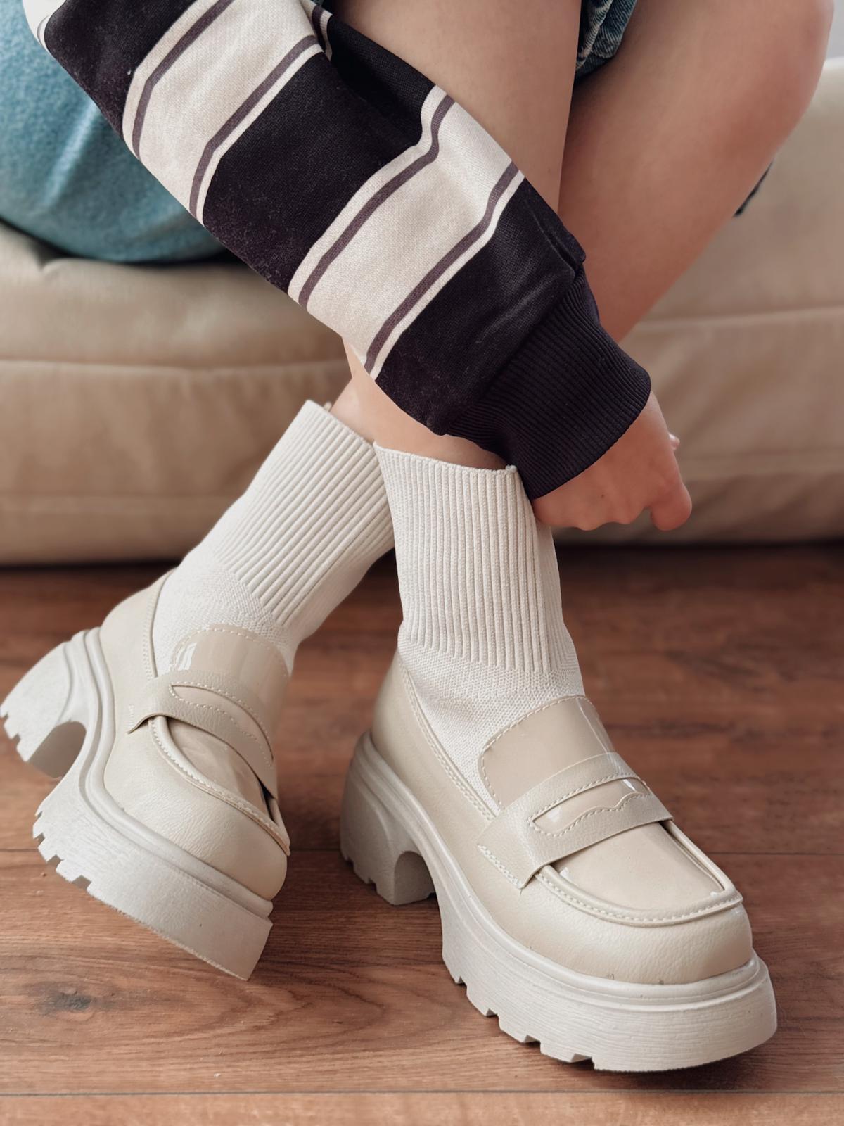 Wanye Premium Bej Triko Streçli Bot