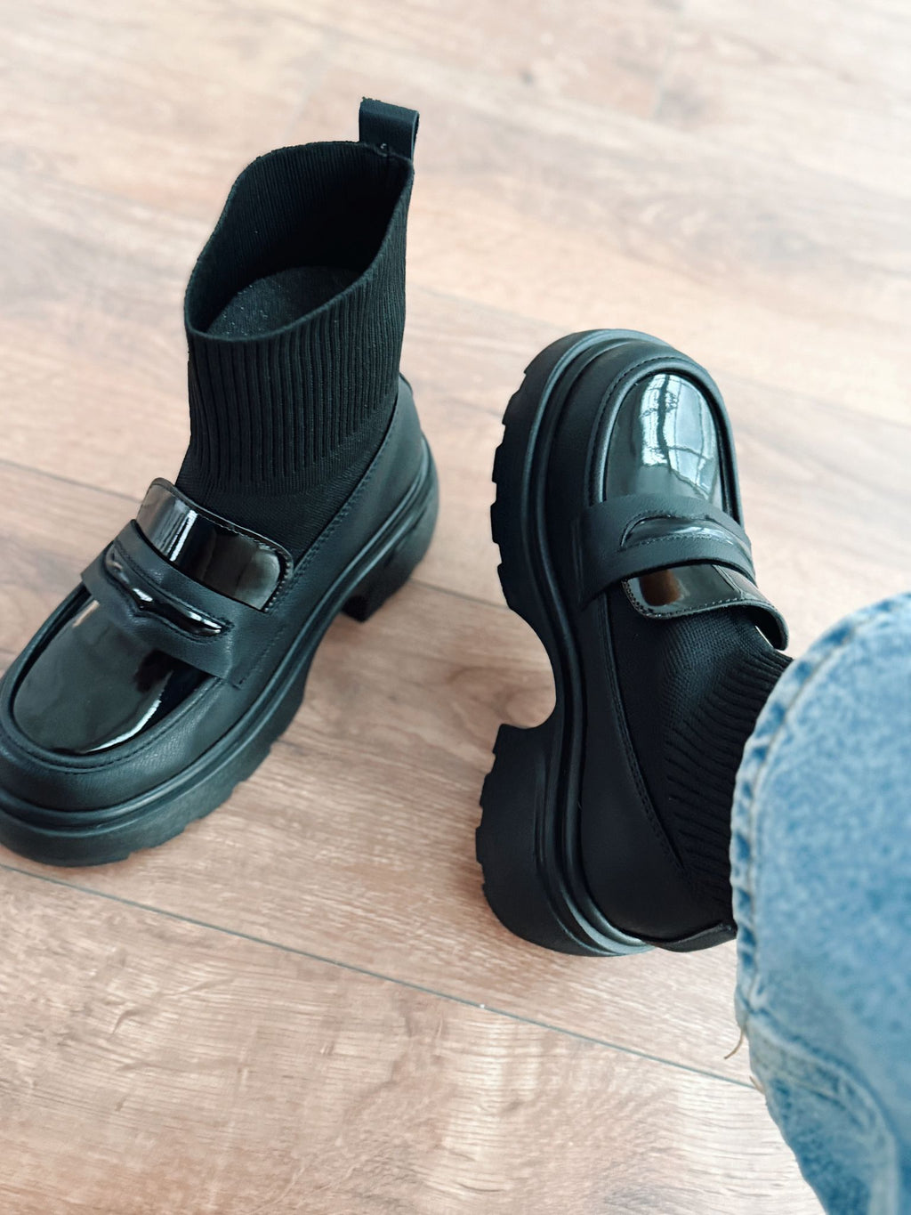 Wanye Premium Siyah Triko Streçli Bot