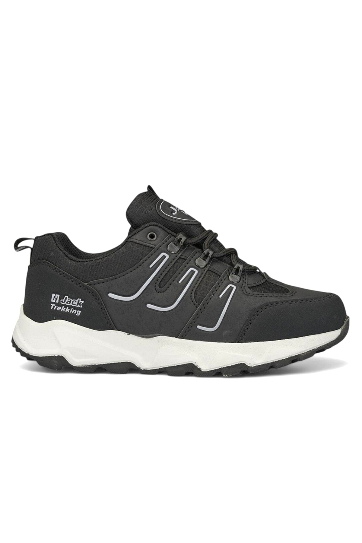 J24 Waterproof Erkek Trekking Outdoor Ayakkabı Siyah Beyaz