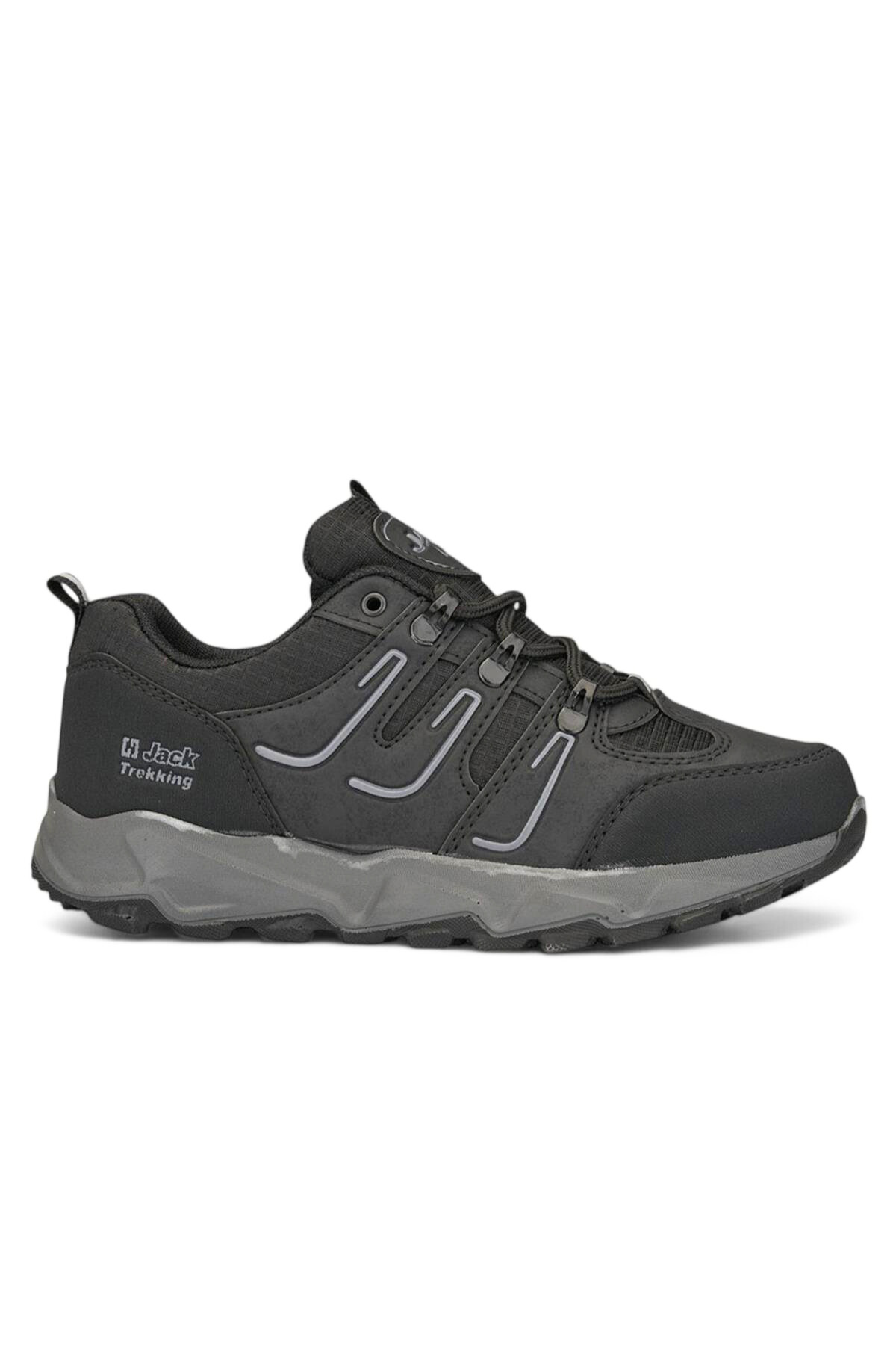 J24 Waterproof Erkek Trekking Outdoor Ayakkabı Siyah Füme