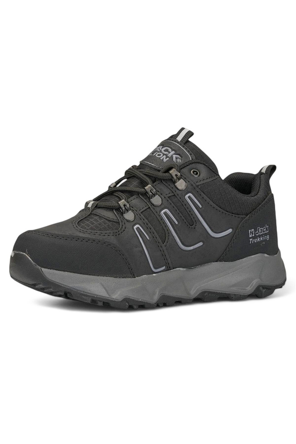 J24 Waterproof Erkek Trekking Outdoor Ayakkabı Siyah Füme
