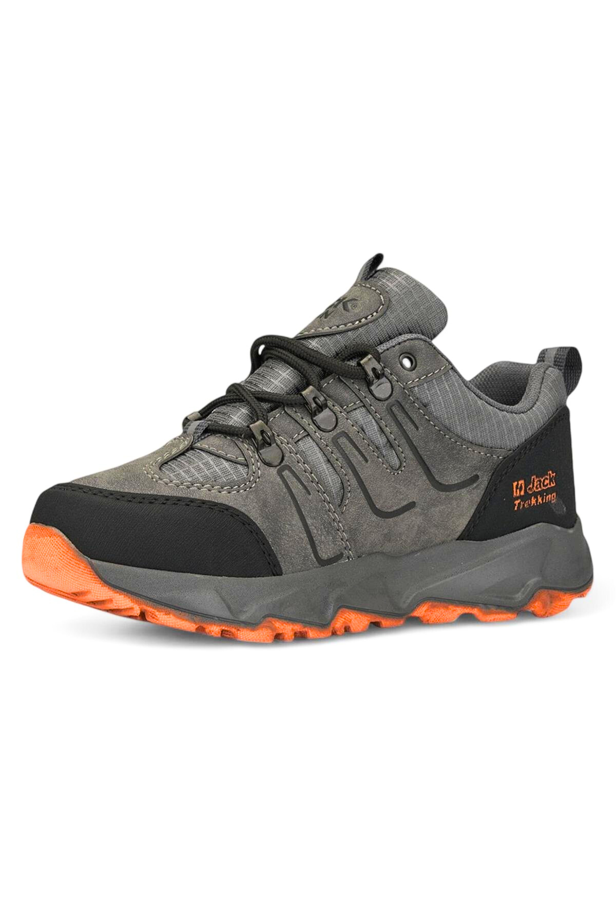 J24 Waterproof Erkek Trekking Outdoor Ayakkabı Füme Oranj
