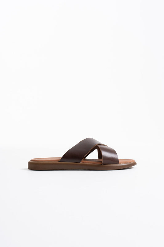 Weasley Premium Bitter Brown Genuine Leather Slippers