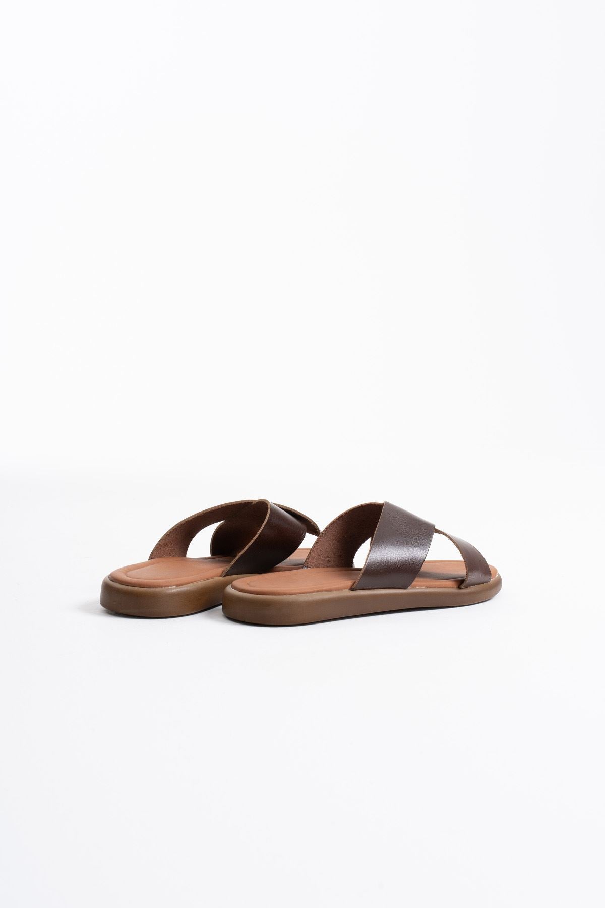 Weasley Premium Bitter Brown Genuine Leather Slippers