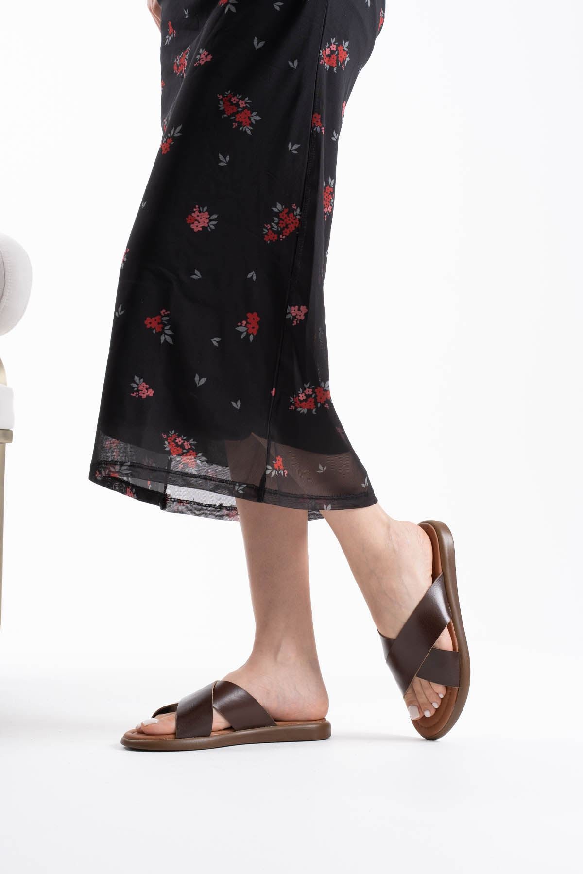 Weasley Premium Bitter Brown Genuine Leather Slippers