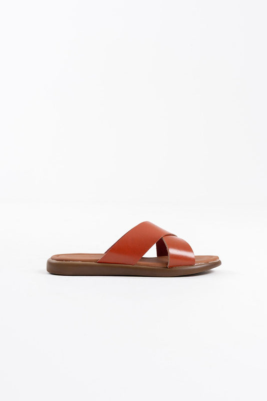 Weasley Premium Tan Genuine Leather Slippers