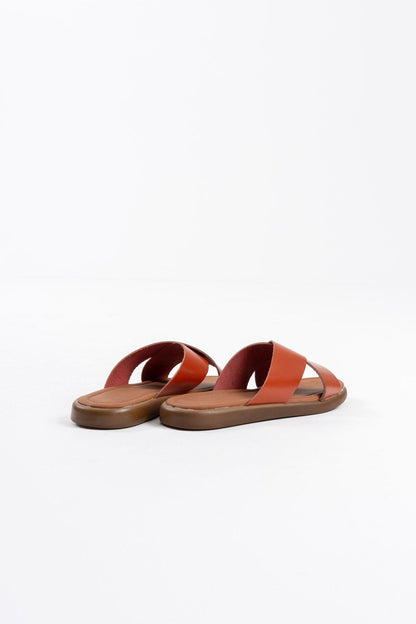 Weasley Premium Tan Genuine Leather Slippers