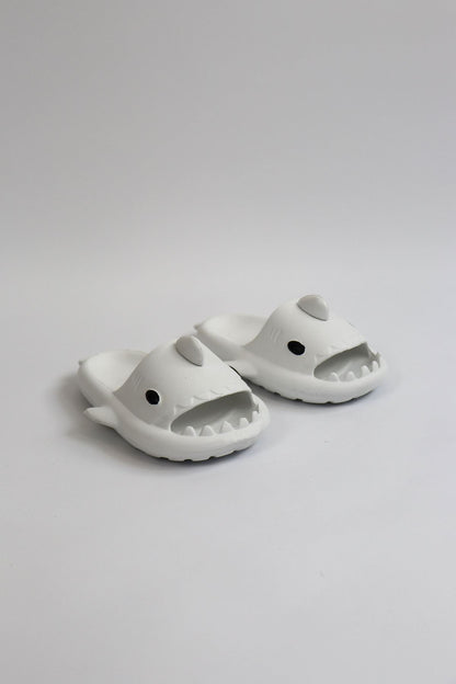 Köpekbalığı Beyaz Unisex Tam Ortopedik Çocuk Terlik Shark Slides