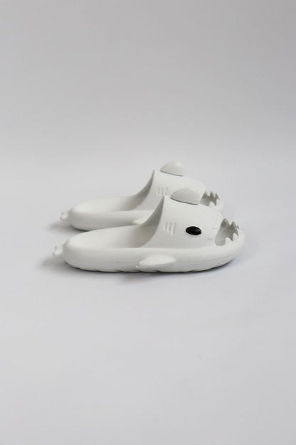 Köpekbalığı Beyaz Unisex Tam Ortopedik Çocuk Terlik Shark Slides