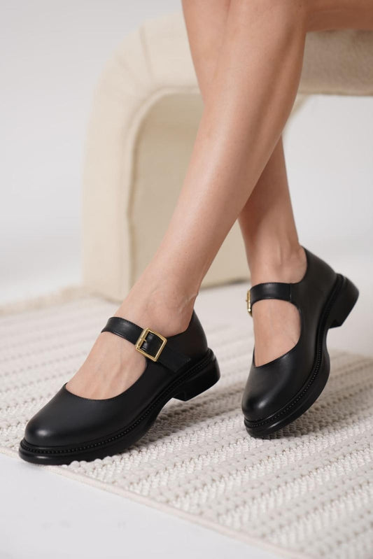 Yoko Premium Siyah Oxford Ayakkabı