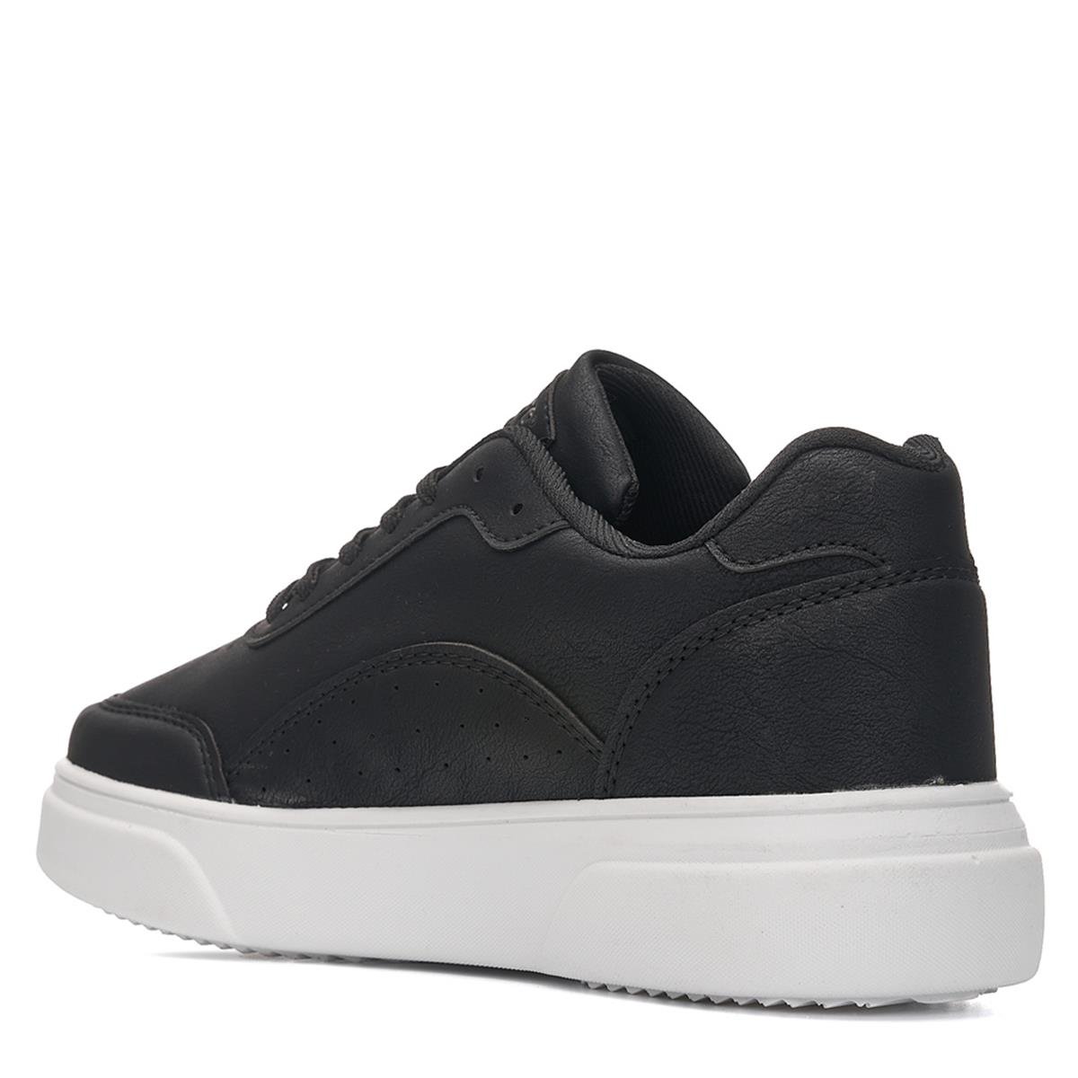 Jack Günlük Rahat Kalın Taban Siyah Beyaz Erkek Spor Ayakkabı