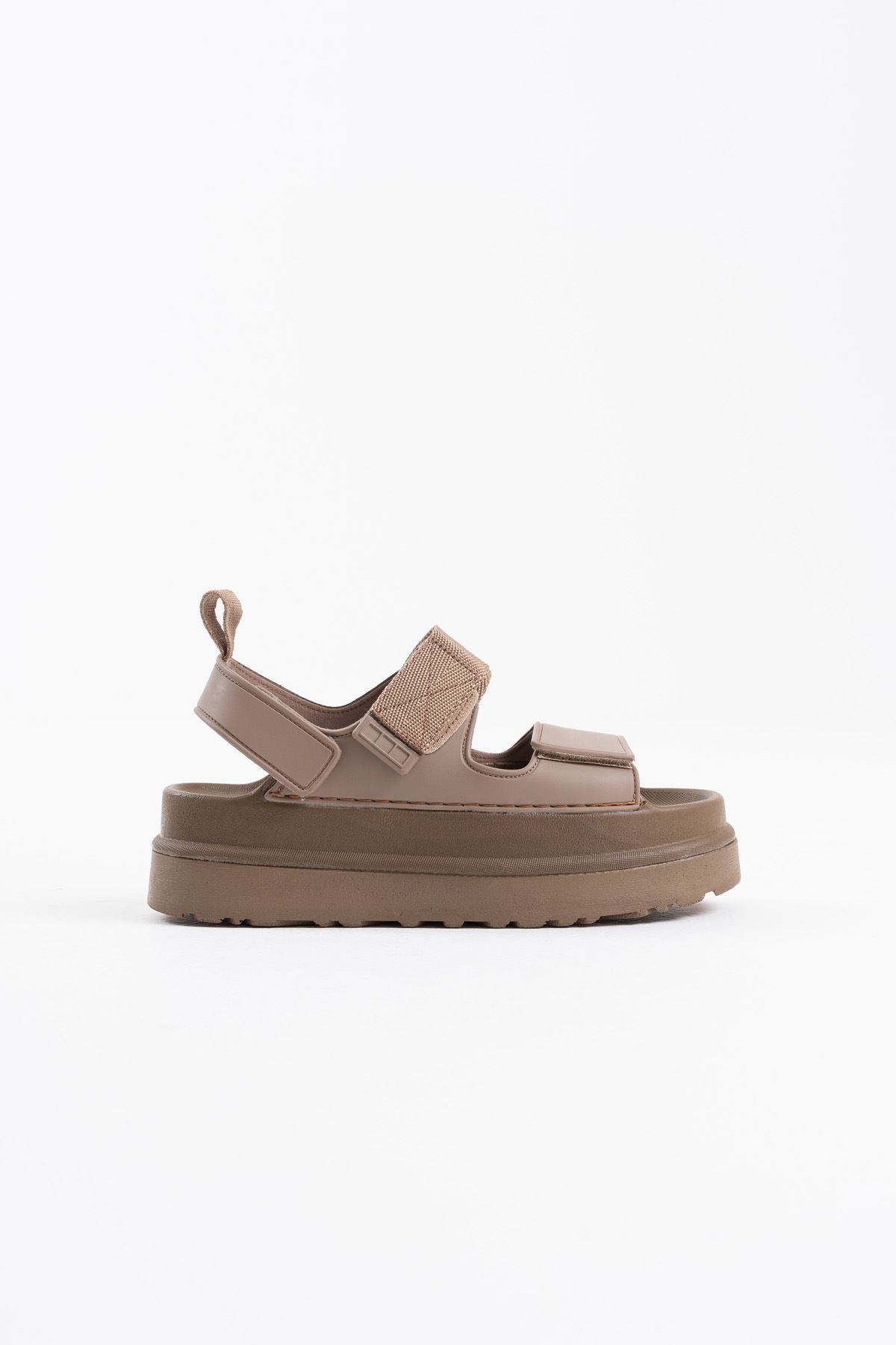 Zeta Premium Velcro Brown Women's Sandals