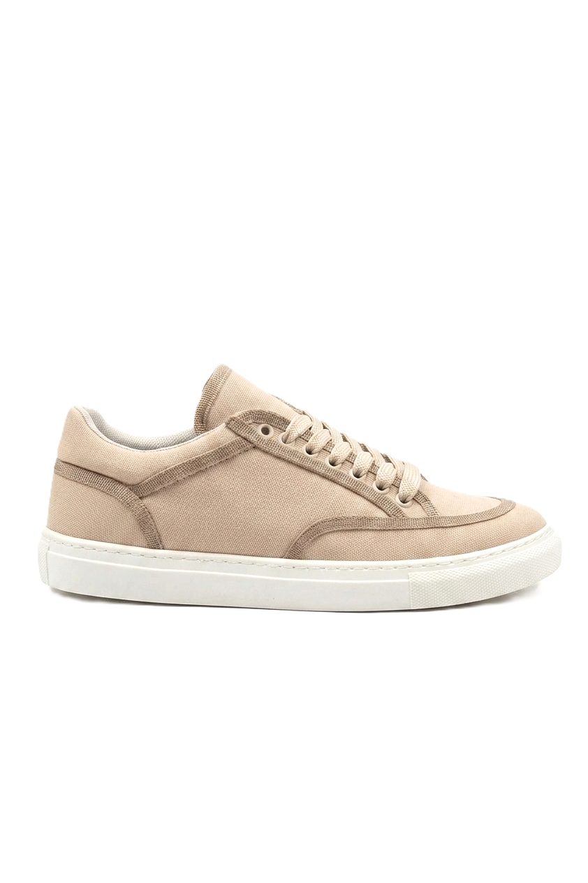 ZR-2505 Premium Casual Keten Günlük Erkek Spor Ayakkabı Bej