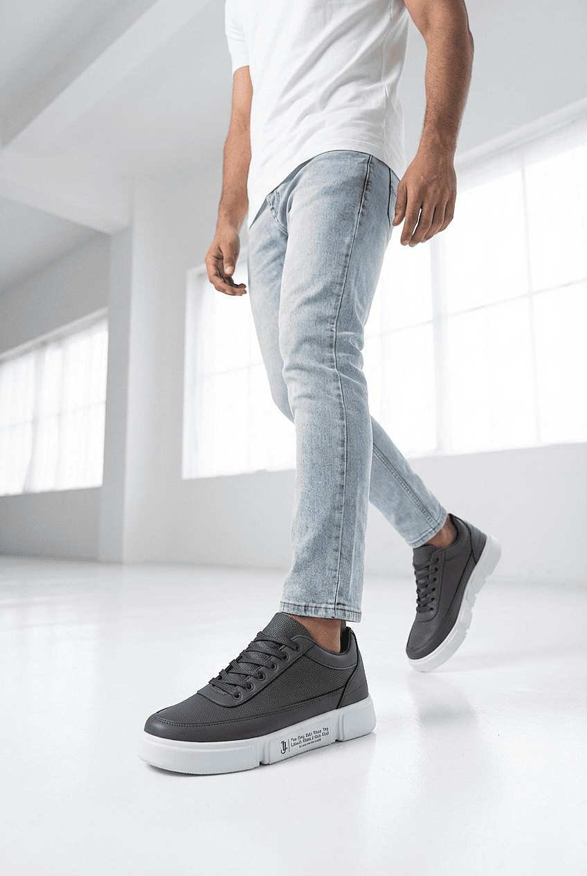 ZR-J-X20 Günlük Rahat Kalın Taban Füme Erkek Sneaker