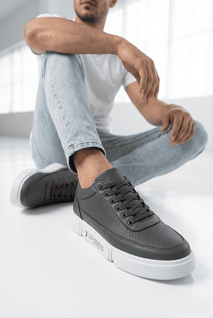 ZR-J-X20 Günlük Rahat Kalın Taban Füme Erkek Sneaker