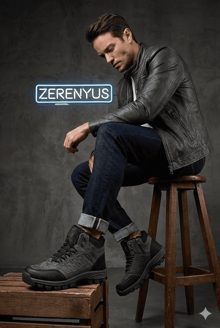 ZR-X6 Su Geçirmez Unisex İçi Kürklü Bot Füme