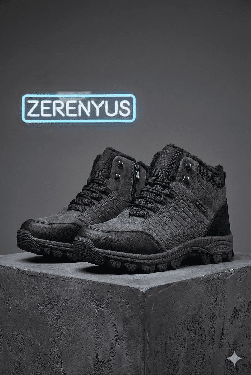 ZR-X6 Su Geçirmez Unisex İçi Kürklü Bot Füme