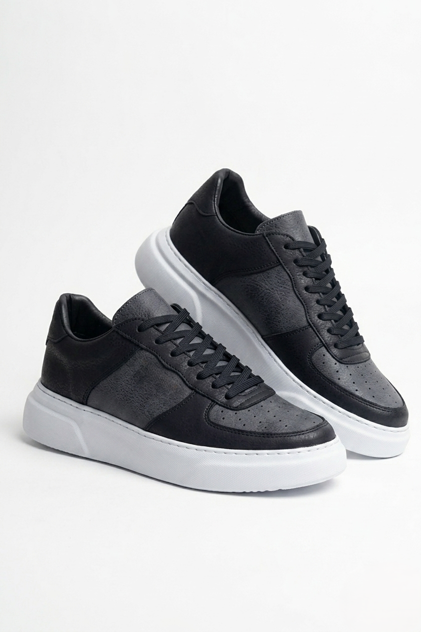 ZRC087 Premium Bağcıklı Casual Erkek Sneaker Antrasit