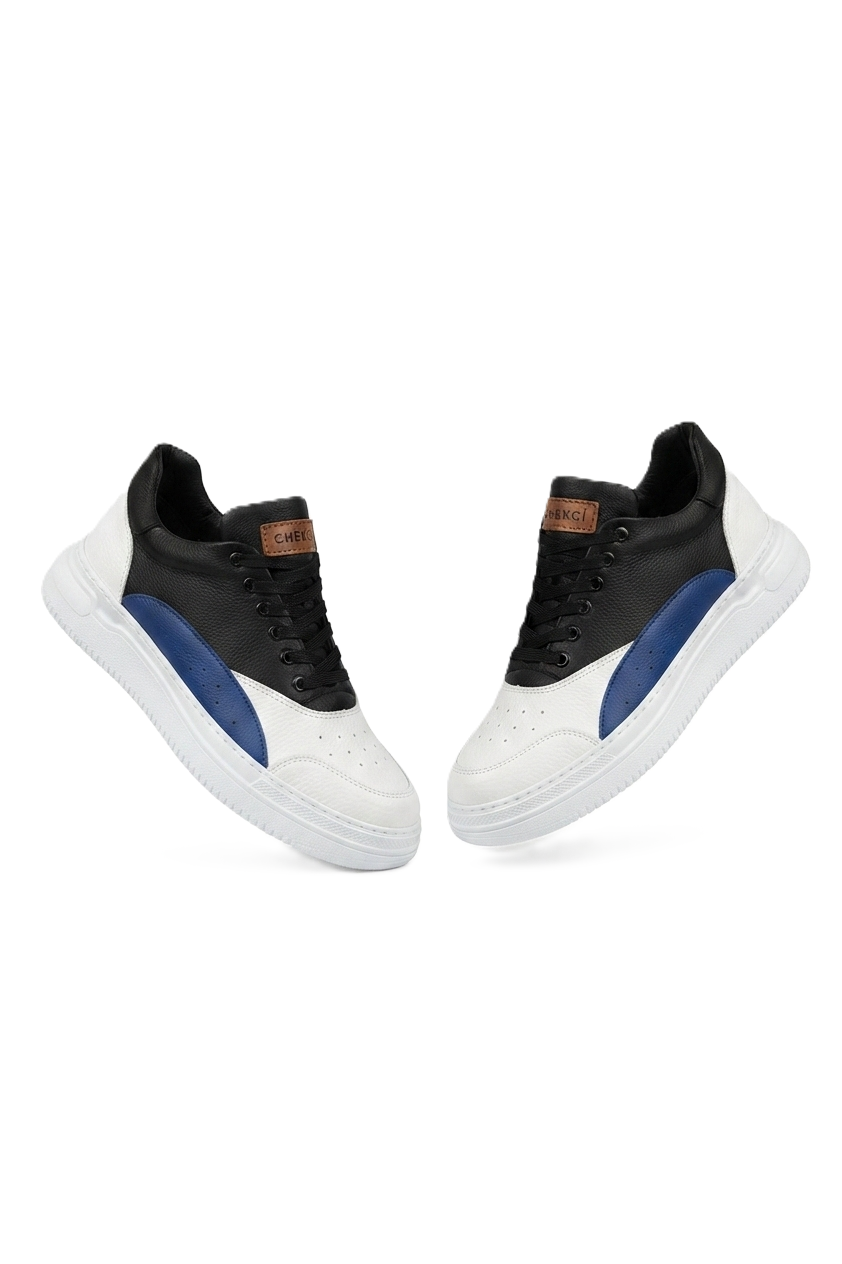 ZRC115 Premium Günlük Erkek Spor Sneaker Beyaz Mavi