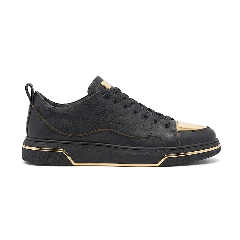 ZRC183 Exclusive Jet Setter Yüksek Kalite Erkek Sneaker Siyah Altın