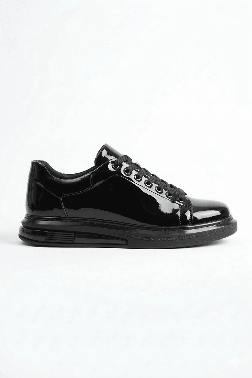 ZRC2457 - Premium Günlük Erkek Casual Sneaker Siyah Rugan