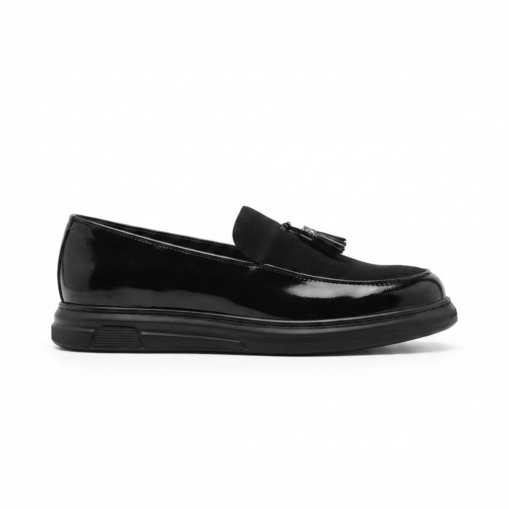 ZRC2502 Premium Men's Loafer Classic Shoes Black Patent Leather