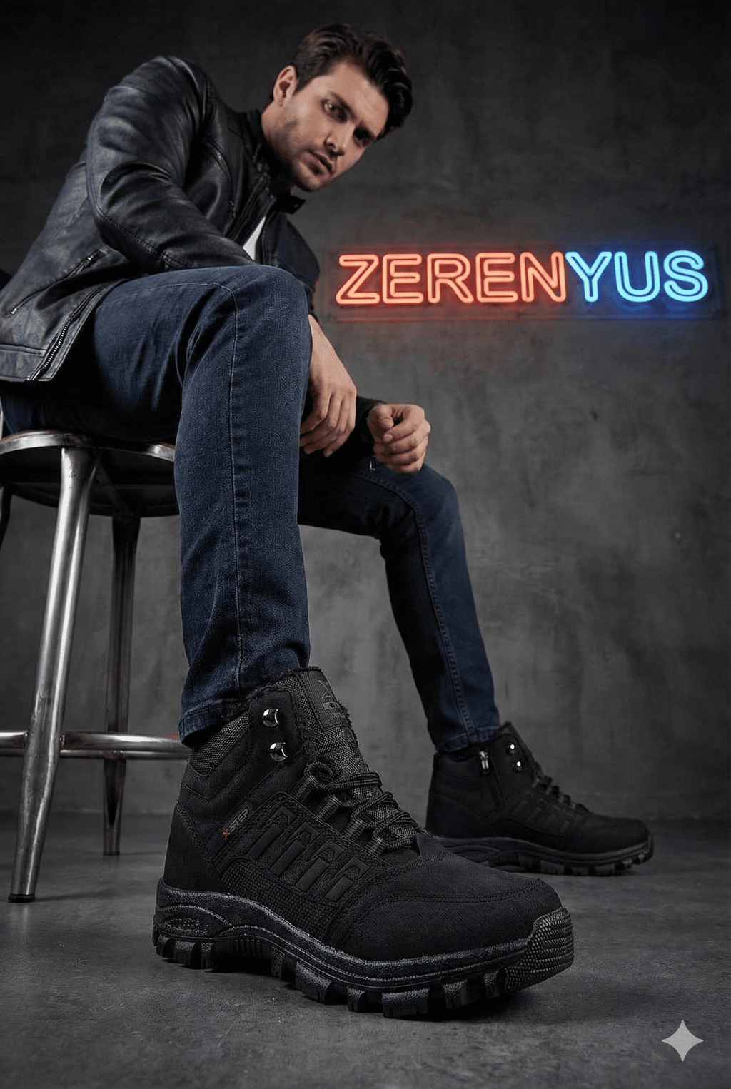 ZR-X6 Su Geçirmez Unisex İçi Kürklü Bot Siyah