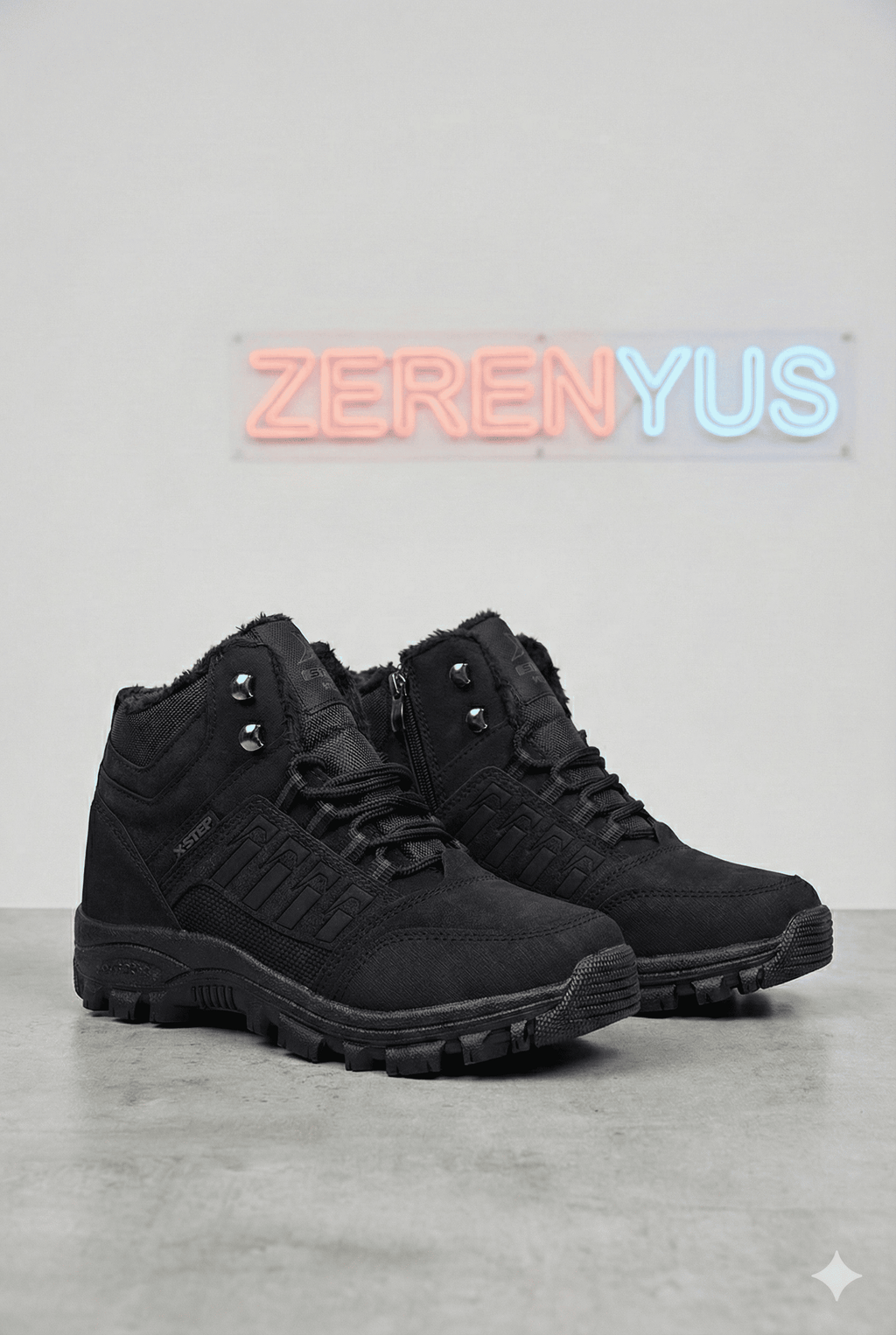 ZR-X6 Su Geçirmez Unisex İçi Kürklü Bot Siyah
