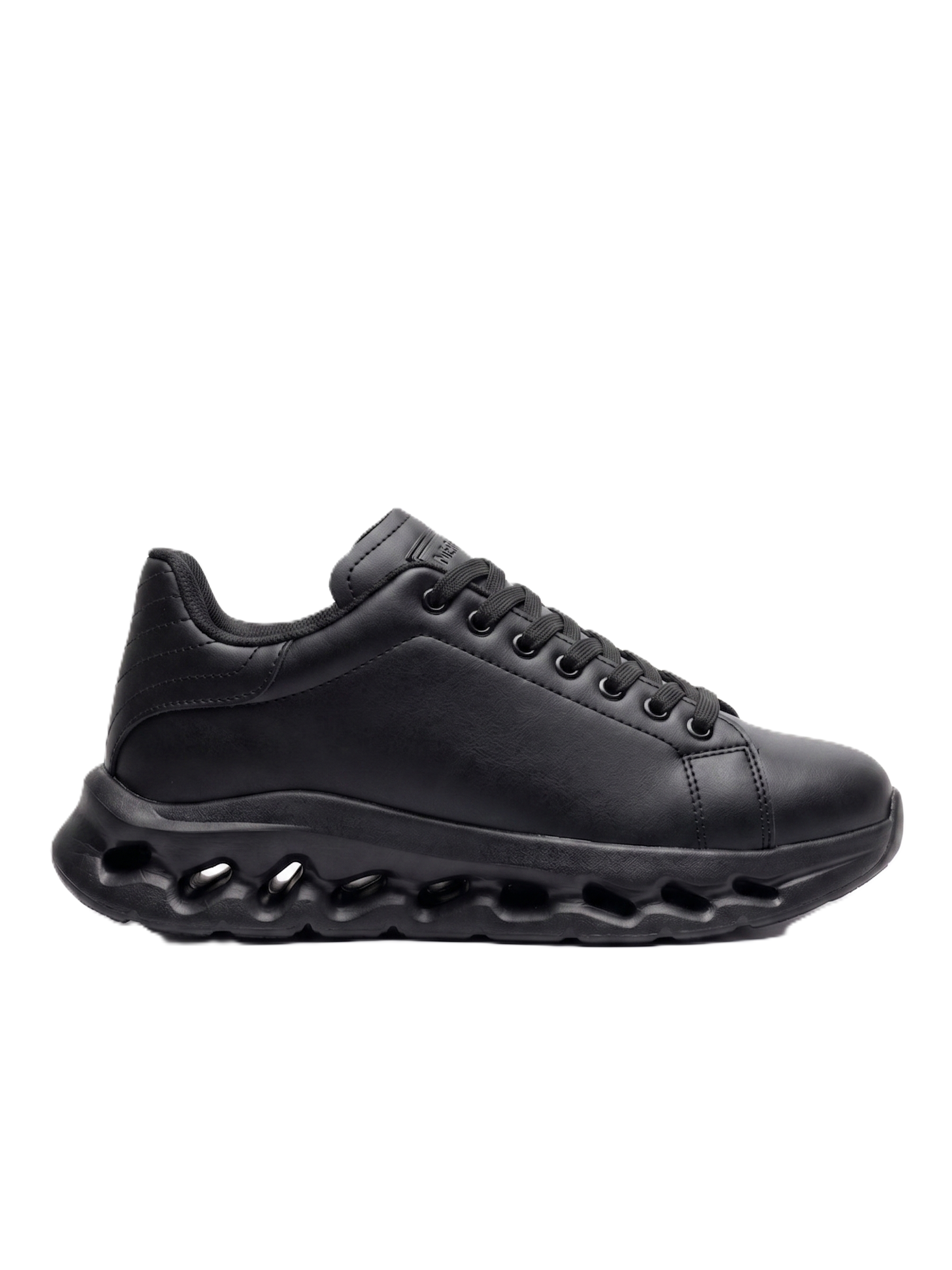 ZRC2533 Premium Özel Taban Erkek Siyah Sneaker