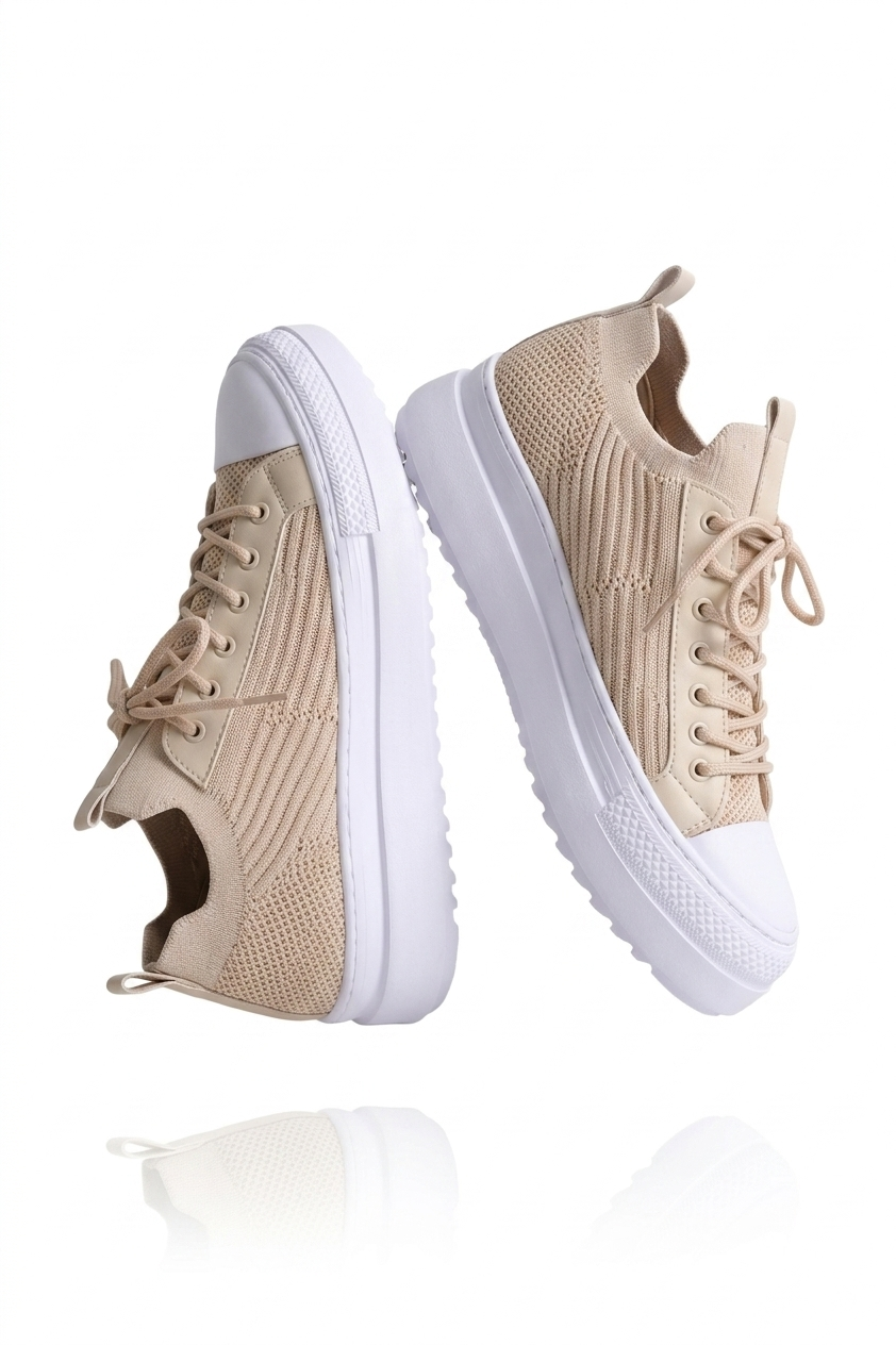 ZRC2601 Triko Premium Comfort Erkek Ayakkabı Bej