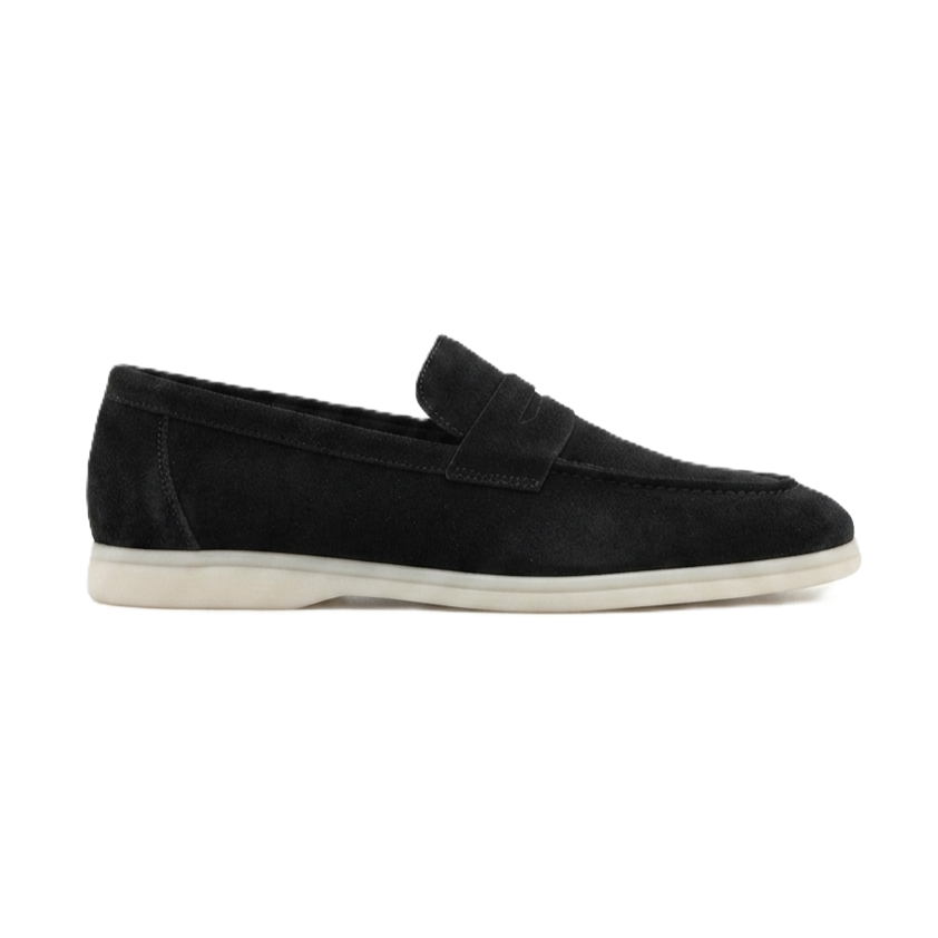ZRC2621 - Premium Suvex Laceless Genuine Leather Men's Classic Shoes Black