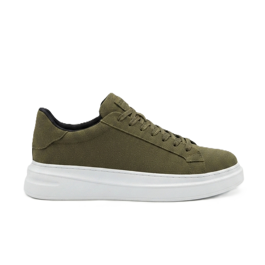ZRC2623 - Yüksek Kalite Luxen Kalın Taban Süet Erkek Sneaker Haki