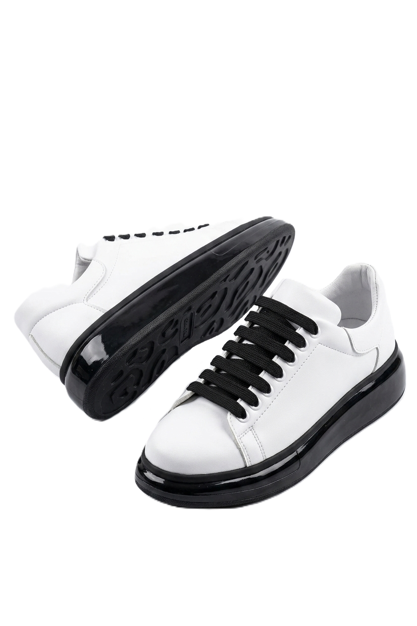 ZRC295 Yüksek Kalite Air Kalın Taban Erkek Sneaker Beyaz Siyah