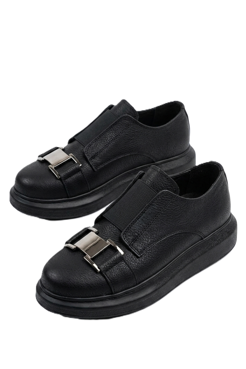 ZRCX297 Premium Erkek Lastikli Ortopedik Sneaker Siyah