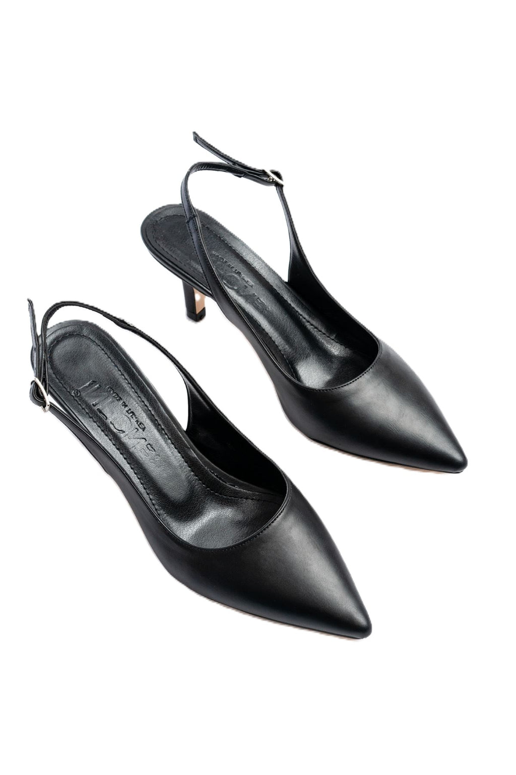 ZRİN-1152 Premium Siyah Günlük 7 cm Topuklu Ayakkabı