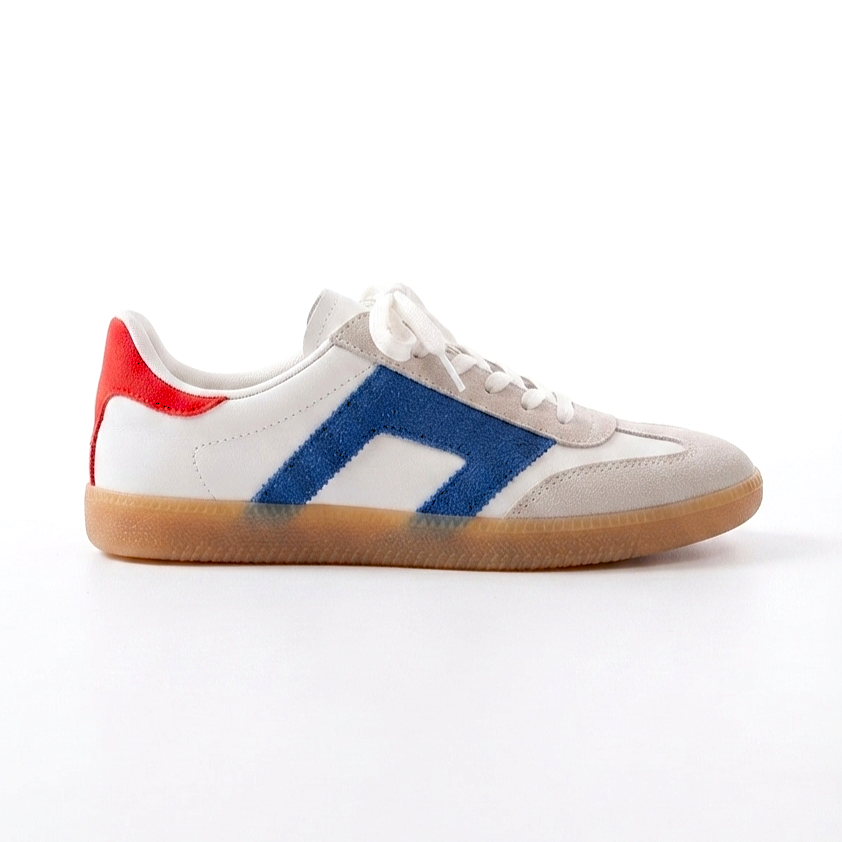 ZRİN-5007 Premium Beyaz Garni Bağcıklı Kadın Sneaker